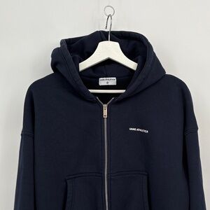 🧲 Vang Athletica  Navy full Zip-Up Hoodie
